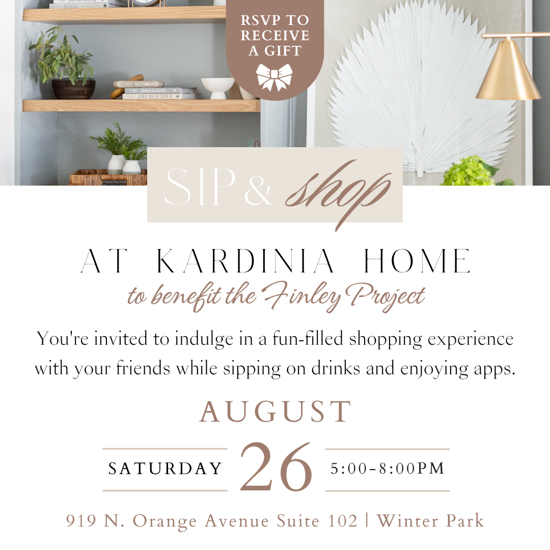 Upcoming Event: Sip and Shop to benefit The Finley Project