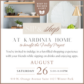 Sip and Shop benefitting The Finley Project