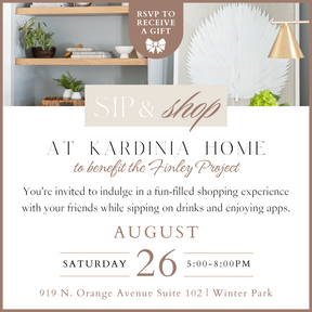 Sip and Shop benefitting The Finley Project