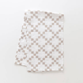 Tea Towel - Oatmeal Geometric
