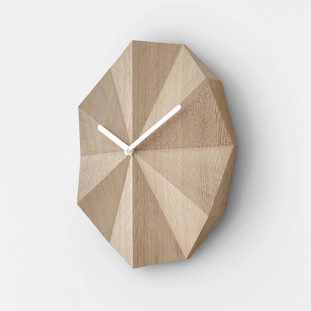 Wooden Geometric Wall Clock
